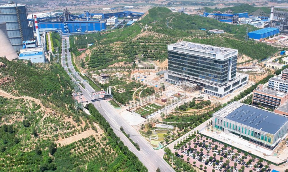Aerial view of Hebei Yong Yang Steel Group